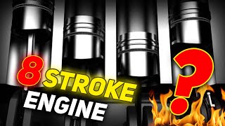 4 to 8 stroke engine what if you add 4 wasted strokes to engine cycle [upl. by Llenart]