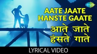 Aate Jaate with lyrics  आते जाते गाने क बोल  Maine Pyar Kiya  Salman Khan Bhagyashree [upl. by Rehpotsirc]