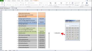 Rückwärtskalkuklation Zuschlagskalkulation Industriekaufleute Aufgabe 1 [upl. by Amlez]