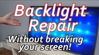 How to Fix White Spots Without Cracking your LCD Screen LG TV Backlight LED Lenses Repair 50LB5610 [upl. by Motch]