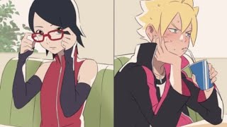 Boruto and Sarada Familys react to Borusara [upl. by Outlaw434]