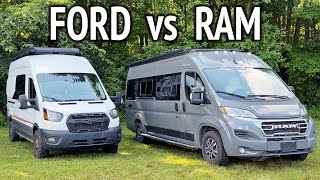 Which is Better Ram ProMaster vs Ford Transit Camper Van [upl. by Atteinotna]