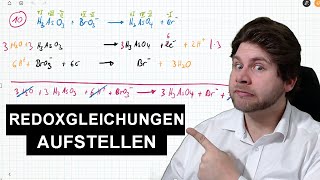 Redoxgleichungen richtig aufstellen allgemein  Chemie 2021  Abitur  Ausbildung [upl. by Florry]