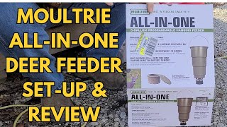 Moultrie All In One Hanging Deer Feeder Set Up and Review [upl. by Arline]