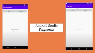 Android Studio Fragments Using FrameLayout  Fragments Fundamentals [upl. by Halivah]