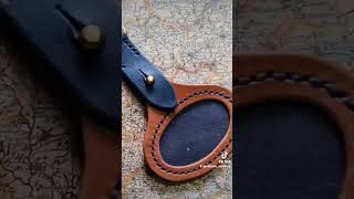 Handmade leather London Hackney Cab driver badge holder automobile taxi [upl. by Gerrald]