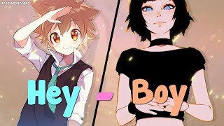 Nightcore  Hey Boy Over the Moon  Lyrics [upl. by Saxe]