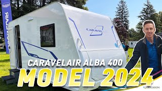 Caravan review Caravelair Alba 400 modeljaar 2024 [upl. by Anilas982]