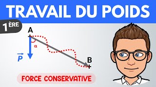 Le travail du poids 👉 Forces conservatives  1ère  Physique [upl. by Ymaj]