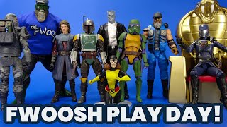 Fwoosh Play Day Customs 3D Prints Third Party and Official Items for a 6inch Display 083121 [upl. by Rankin689]