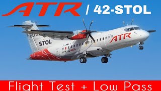 ATR42 STOL Version and AIRBUS A400M at Toulouse Blagnac Airport [upl. by Iuq527]