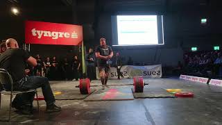 Martin Forsmark pulls 410 kg in deadlift [upl. by Crescint740]