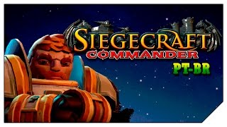 Tower defense e RTS juntos VAMOS TESTAR SiegeCraft Commander Gameplay Português PTBR [upl. by Ahcrop]