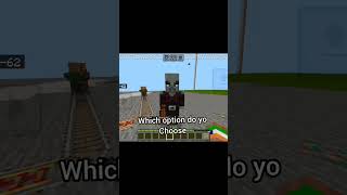 Trolly problem 😂Minecraft MinecartRonioku1 minecraft minecraftmeme [upl. by Yarezed]