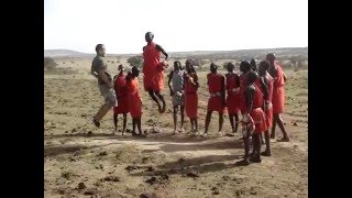 Jumping against a Maasai Warrior [upl. by Nadabb837]