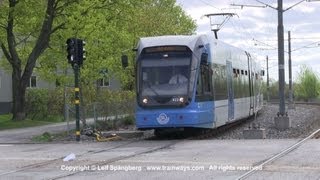 SL Tram Tvärbanan Årstaberg Stockholm [upl. by Hairehcaz818]