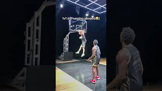 1v1 No Running 🤣 hoops basketballdrills basketball [upl. by Battiste]