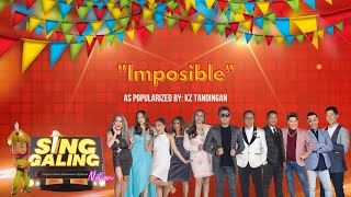 Imposible by KZ Tandingan Sing Galing Videoke Version Minus One [upl. by Yllehs]