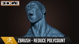 Zbrush Tutorial  How to Reduce Polycount while Preserving Details [upl. by Geis916]