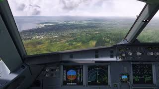 Landing at Honiara Intl Airport AGGH MSFS pilots perspective [upl. by At]