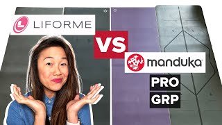 Liforme vs Manduka Yoga Mat Review  Is the Manduka PRO GRP or Liforme your BEST YOGA MAT [upl. by Jethro]