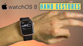 How to Enable Apple WatchOS 8 Assistive Touch to Use Hand Gestures [upl. by Jacobina]