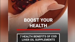 7 health benefits of cod liver oil codliveroil fishoilbenefits [upl. by Rutherfurd]