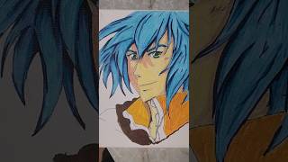 🎨ANIME DRAWING WITH SHARPIE MARKERS🤪WORTHY OR NOT🎨art artist diy drawing shorts video anime [upl. by Arabeila]