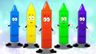 Five Little Crayons Numbers Song and Learning Videos for Kids [upl. by Ylrbmik]