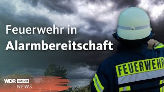 Gewitter und Starkregen Unwetterwarnung für NRW  WDR Aktuelle Stunde [upl. by Osnofla]