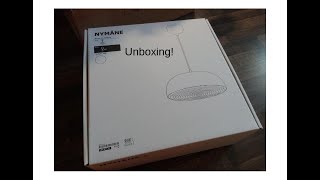 Unboxing IKEA NYMÅNE light fixture [upl. by Mlehliw]