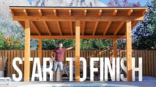 I Build a Modern Timber Frame Gazebo  My DIY Masterpiece [upl. by Therese53]