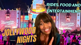 Jollywood Nights  NEW DisneyWorld Nightime Christmas Party  Food Rides Entertainment and Review [upl. by Machute]