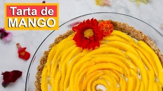 POSTRE DE MANGO SIN HORNO Crudivegano [upl. by Fonville]