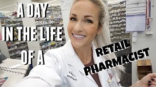 Day in the Life of a RETAIL PHARMACIST  DAY SHIFT [upl. by Bulley]