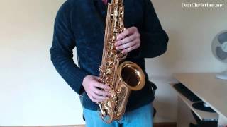 How to play G Blues riffs and licks on Saxophone Saxophone Lesson BC408  ear training [upl. by Iraam]