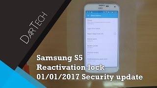 Samsung Galaxy S5 G901F reactivation Lock REMOVE 01012017 security patch  DarTech [upl. by Kelula621]