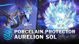 Porcelain Protector Aurelion Sol Skin Spotlight  PreRelease  PBE Preview  League of Legends [upl. by Emelita873]