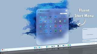 How to Get the New Fluent Start Menu Action Center amp the Taskbar in Windows 11 [upl. by Herwig]