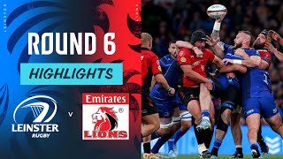 Leinster v Emirates Lions  Highlights  Round 6  URC 202425 [upl. by Ellenrahc]