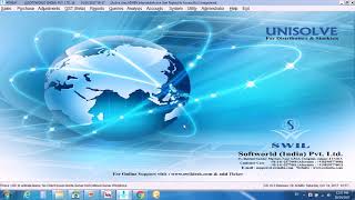 Unisolve Software data export into Tally [upl. by Nylrak989]