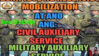 CALL TO ACTIVE DUTY OF RESERVE FORCE I FULL BENEFITS OF RESERVIST I AUXILIARY SERVICES [upl. by Ahsimrac]