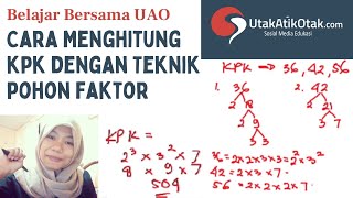 Cara Menghitung KPK dengan Metode Pohon Faktor  Materi Kelas 6 [upl. by Suzzy127]