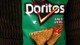 Doritos Salsa Verde Chips Review [upl. by Anerec]