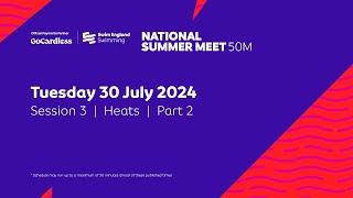 GoCardless Swim England National Summer Meet 2024 50m  Session 3  Heats  Part 2  1055 [upl. by Grata]