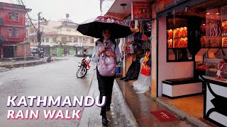 Rain Walk in Super Extreme Heavy Rain in Kathmandu City  Monsoon Rain in Nepal  4K Rain Walk ASMR [upl. by Gabi]