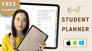 Best Student Digital Planner  FREE Goodnotes Student Planner [upl. by Ahsyt948]