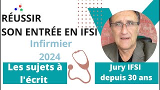 Sujets corrigés concours infirmier reconversion IFSI  24 sujets wwwparcourspostbacfr [upl. by Anekam359]