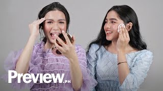 Andrea Brillantes and Francine Diaz Remove Their Makeup  Barefaced Beauty  PREVIEW [upl. by Vogele]