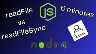 readFile vs readFileSync Whats the difference Node JS  6 minutes [upl. by Auqinu]